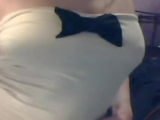 Süýji blondinka movs her duýguly body on can