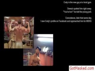 Stupendous 肌肉发达 青少年 表现 离 他的 体 由 gotmasked